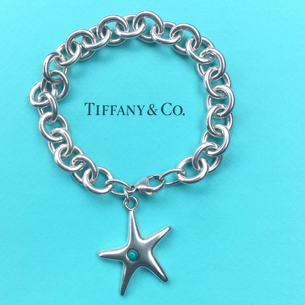 Starfish Turquoise Charm Bracelet